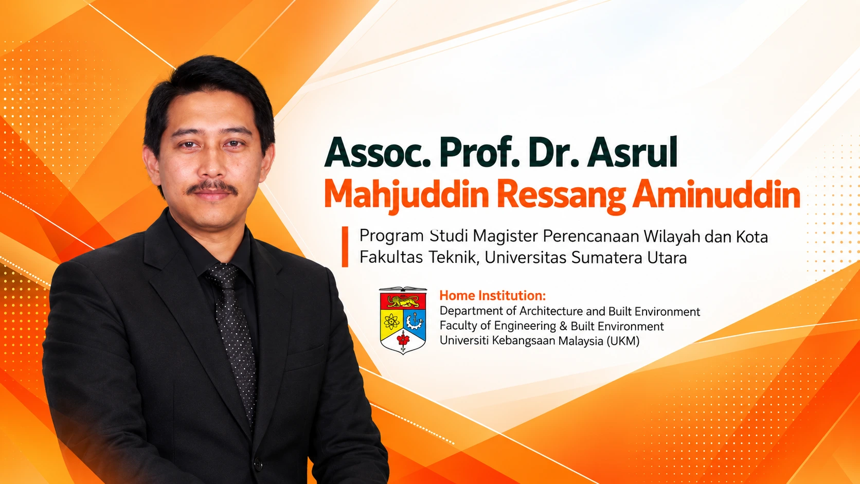 FT USU Strengthens Internationalization of the Master's Program in Urban and Regional Planning through a Visiting Lecturer from Universiti Kebangsaan Malaysia